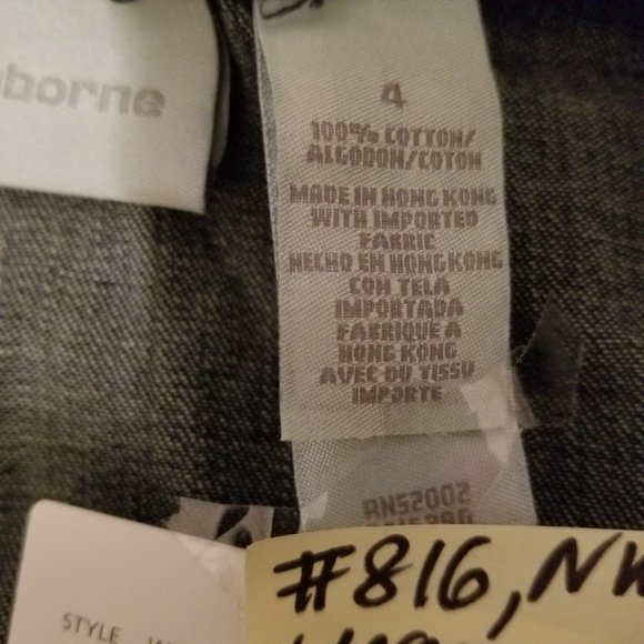 SYMMER DRESS NWT Stylish, Upscale Liz Claiborne Blue Denim - Picture 14 of 16